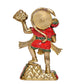 Brass Hanuman JI with Mountain Statue Idol Sculpture Statue Home Decor (Height: 9 Inch)