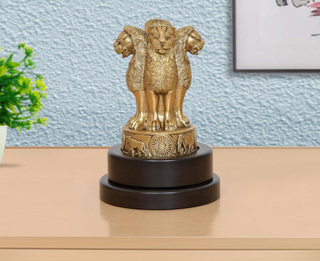 Brass Ashoka with Revolving Base (Height: 9 Inch)