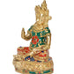 Brass Kubera God of Wealth Kuvera Kuber Kuberan Protector of The World Antique Statue Murti Statue (Height: 7.5 Inch)