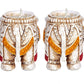 Resin Tea Light Candle Holder Elephant with Candle Holder for Diwali, navratra, Home and Office Decoration,Diya 2 pcs Set (Height: 3.5 Inches)