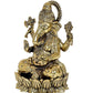 Fine Brass Lord Ganesha Ganpati Idol Vinayak Religious Statue Murti (Height: 5 Inch)