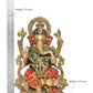 Brass Lord Ganesha Idol Ganesh Statue Decorative Sculpture for Home Decor Office Mandir Pooja Showpiece (Height 13 Inch)