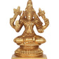 Brass Varahi Vishnu Avtaar Idol Figurine Sculpture Showpiece Home Temple Office Golden (Height 3.5 Inch)