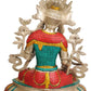 Brass Tibetan Buddhist Goddess White Tara, Height : 18.5 inches