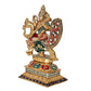 Brass Goddess Saraswati Sitting On Swan Devi of Study Maa Saraswati Height 11.5 Inch