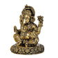 Brass Ganesha Brass Statue Idol for Home Decor Mandir | Height : 5 inch