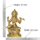 Brass Maa Saraswati Statue Handcrafted Hindu Goddess Saraswati Idol for Home Decor and Pooja Statue (Height 12 Inch)