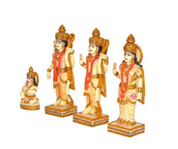Ram Darbar Statue set with one small seated figure and three standing deities