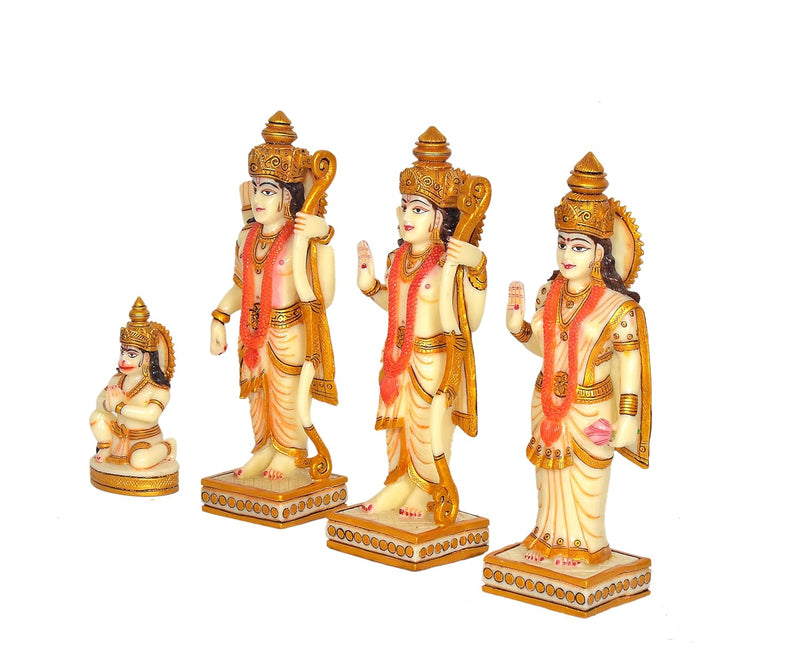 Marble Dust Ram Darbar Statue (Height : 10 Inches)