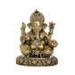 Brass Ganesha Brass Statue Idol for Home Decor Mandir | Height : 5 inch