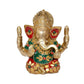 Ganesha Ganesh Ganpati Statue Idol Murti for Home Decor (Height : 4.5 inch) (Multicolor 1)