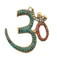 Brass OM Wall Hanging Sculpture (Height: 6 Inch) (Multicolor 1)
