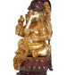 Brass Lord Ganesha Idol Sitting Ganesh Statue Decorative Sculpture for Home Decor Office Mandir Pooja Temple (Height 25 Inch)