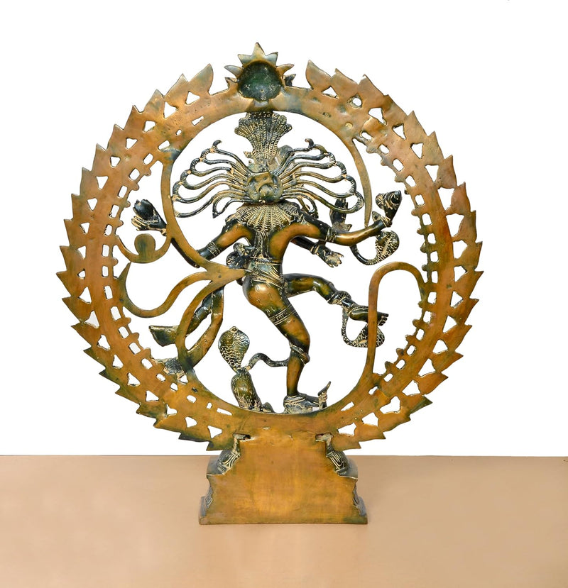 Brass Natraj Lord Shiva Dancing Idol (Height: 24 inch)