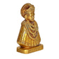 Baba Khatu Shyam ji Idol Statue Showpiece for Home and Pooja Decoration Golden in Brass (Height: 6 Inches)