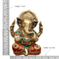 Brass Lord Ganesha Idol Ganesh Statue Sculpture for Home Decor Office Mandir Pooja Decorative Showpiece (Height 7 Inch)