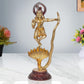 Brass Krishna Bhagwan Murti Dancing on Kaliya Naag Religious Statue for Home Temple Pooja Mandir Office Decor (Height 13 Inch)