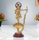 Brass Krishna Bhagwan Murti Dancing on Kaliya Naag Religious Statue for Home Temple Pooja Mandir Office Decor (Height 13 Inch)