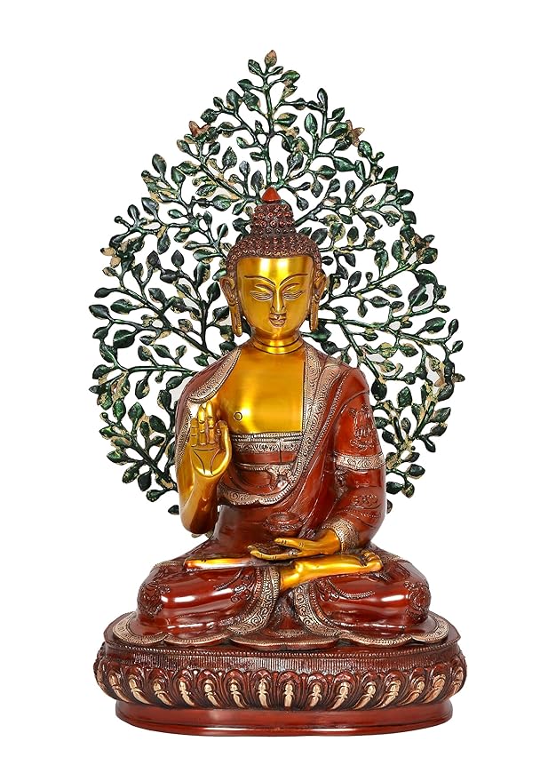 Buddha Tree Decorative Showpiece Buddha Tree Home Decor Office Table Item Height 20 Inch Craft Detail