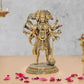 Brass Standing Panchamukhi Hanuman Idol (Height 6.5 Inch)