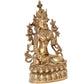 Brass Tara Devi Statue - Handcrafted Hindu Goddess Idol for Home Decor and Pooja Mandir (Height 14 Inch)