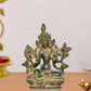 Brass Tara Devi Statue - for Worship, Meditation Spaces, for Home Decor Office, or as a Thoughtful Spiritual Gift. (Height 4 Inch)