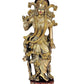 Brass Radha Rani Radhika Idol Murti Statue for mandir, 15 inch