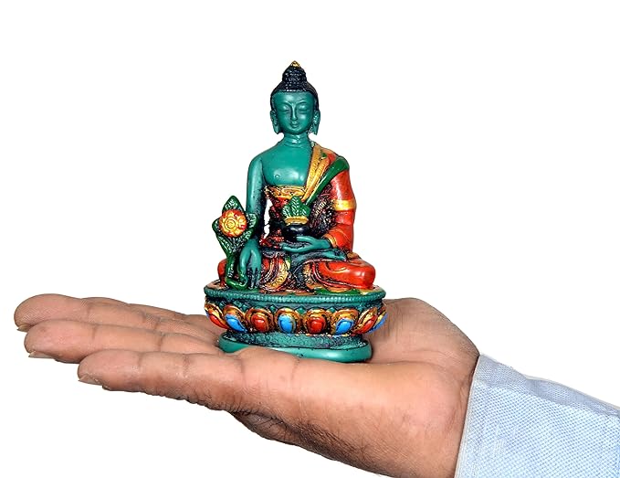 Resin Buddha Idol Statue in Dyaan Murdra (Height: 12 cm)