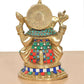 Brass Lord Ganesha Idol (Height 8 Inch)