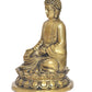 Brass Dhyan Mudra Buddha Statue - Handcrafted Spiritual Decor for Home Decor and Office Decor - Meditating Buddha Idol (Height 8 Inch)