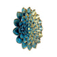 Metal Flower Decorative Flower Showpiece Home Decor Wall Decor Beautiful Gift Item Blue Height 25 Inches