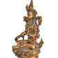 Brass Tara Devi Statue - Green Tara for Worship, Meditation Spaces, for Home Decor and Office, or as a Thoughtful Spiritual Gift. Height 8 Inch