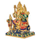 Brass Shiv Parivar Shiva Family Idol for Home Decor Mandir Pooja Showpiece Statue (Height 6 Inch)