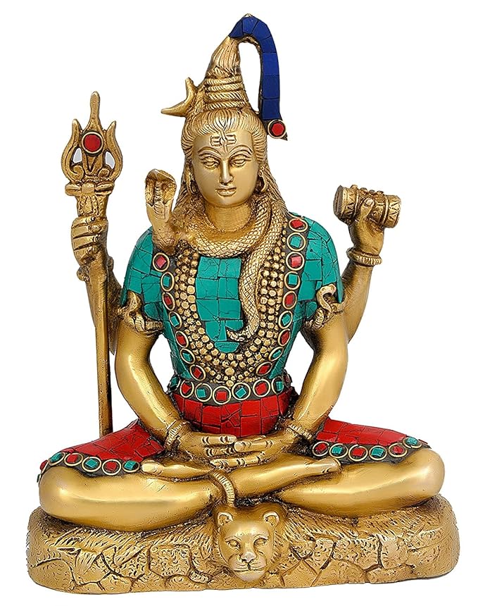 Shiva Brass Statue Height 8 Inch