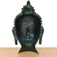 Brass Buddha Head Wall Hanging (Height: 15 Inch)