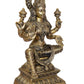 Brass Lakshmi Idol Laxmi Goddess Lakshmi Sitting Statue for The Puja Temple at Home Decor Office (Height: 30 Inch)