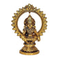 Brass Seated Lord Swami Ayyappan Ayyappa Statue Idol, Height 5.5 inch