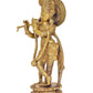 Brass Lord Krishna Idol Statue Sculpture for Home Office Temple Pooja Mandir Decor Gift Showpiece, (Height 11 Inch)