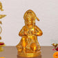 Brass Hanuman JI Sitting Statue Idol Sculpture Statue for Home Decor Pooja Mandir Temple (Height: 8 Inch)