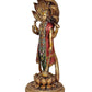 Resin Large Vishnu Standing On Lotus Base Finish Height 12.5 Inches