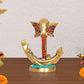 Brass Modern Ganesha Idol Ganesh Statue | for Home Decor/Office Entrance/Temple/Diwali Gift | (Height : 5 inch)