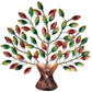 Metal Tree Wall Hanging Decorative Showpiece Wall Decor Home Decor Handicraft Designed Multicolour Height 16 Inches