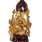 Brass Lord Ganesha Idol Statue Decorative Sculpture for Home Office Mandir Pooja Showpiece (Height 29 Inch)