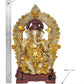 Brass Handcrafted Ganpati Bappa Murti (Height 16.5 Inch)