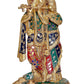 Brass Radha Krishna Idol Statue with Peacock for Home Decor Temple | Height : 11.5 inches