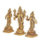 Brass Vishnu BhuDevi Sridevi Statue Idol for Home Decor Temple | Height : 6 inches (Large)