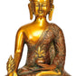 Lord Buddha Statue Thinking Pose Idol Brass, Height 9 inch