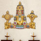 Brass Lord Tirupati Bala Ji Idol Statue for Home Temple Office Decor Figurine Showpiece Multicolour (Height 16 Inch)