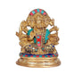 Brass Panchmukhi Hanuman Statue Idol Murti Height 6.5 Inch