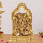 Brass Lakshmi-Narayana on Garuda Statue for Puja Temple at Home Decor Office (Height: 12 Inch)